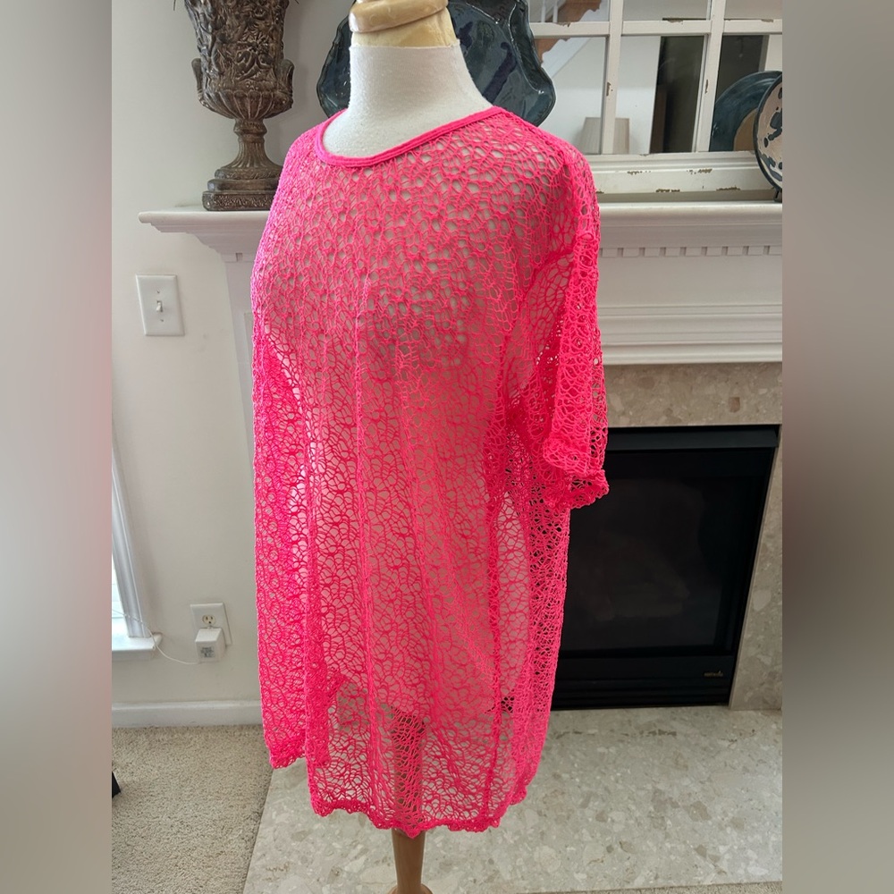 Ingear Resort Pink Lace Swim Cover-Up - Picture 4 of 7
